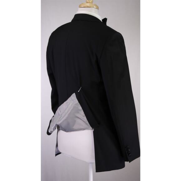 Calvin Klein Black Formal Tuxedo Blazer Jacket Wool 38R - Picture 7 of 9